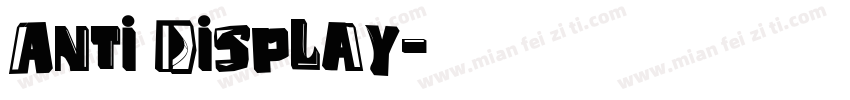 Anti Display字体转换